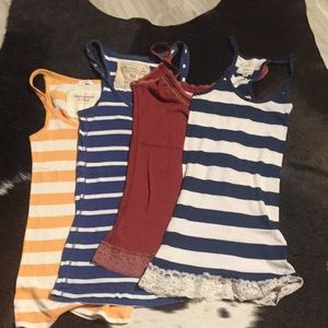 4 A&F tanks: 2 small, 2 med
